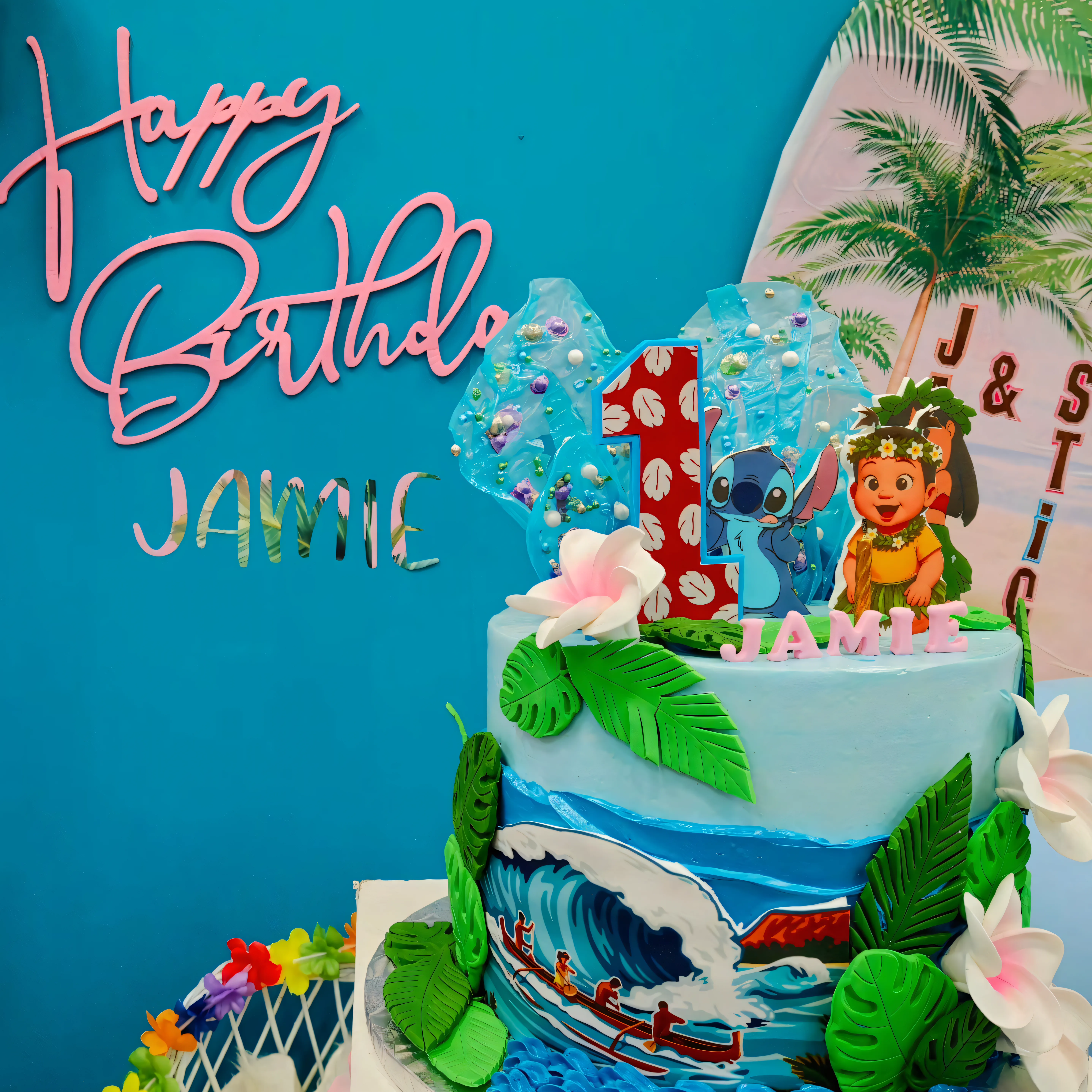 Tropical Moana Birthday Cake
